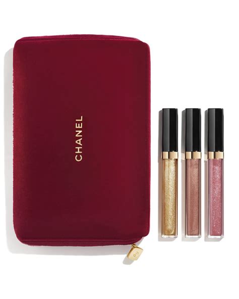 chanel lip gloss holiday gift set|chanel lip gloss gift set.